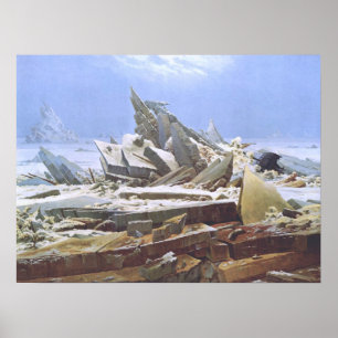 Póster El mar del hielo (Friedrich 1824)