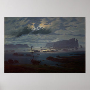 Póster El Mar del Norte a la luz de la luna, 1823-24