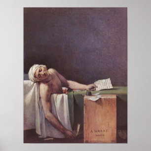 Póster El Marat asesinado de Jacques-Louis David