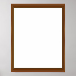 Póster El marco de madera hermoso Espectacular e impresio