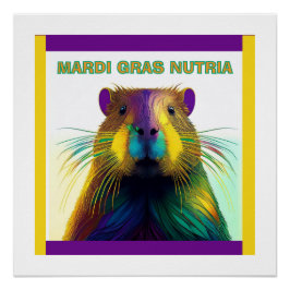 Póster El Mardi Gras Nutria