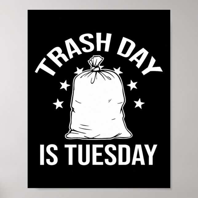 Póster El martes es el día de la basura Trump (Frente)
