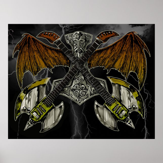 Póster El martillo de los dioses (Frente)