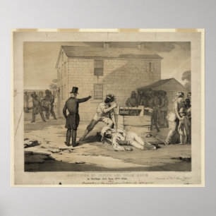Póster El martirio de José e Hiram Smith en la cárcel de