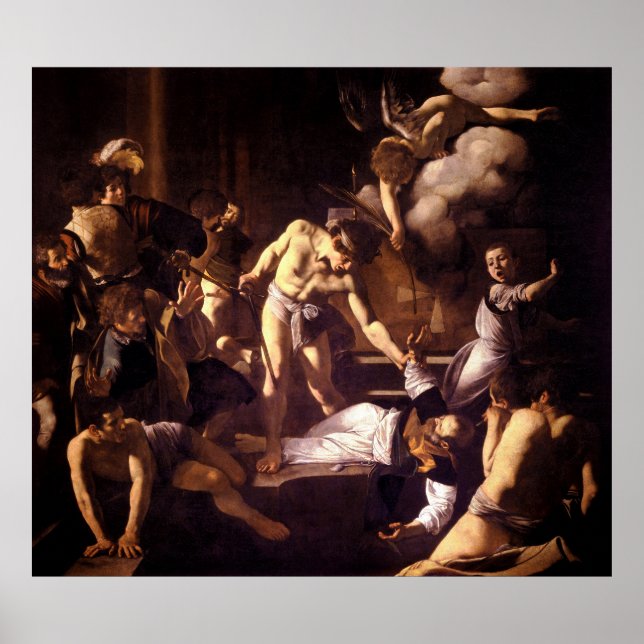 Póster El martirio de San Mateo por Caravaggio 1600 (Frente)