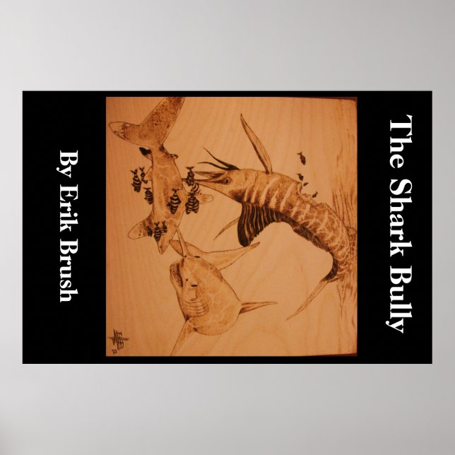 Póster El matón de tiburones, grande (Frente)