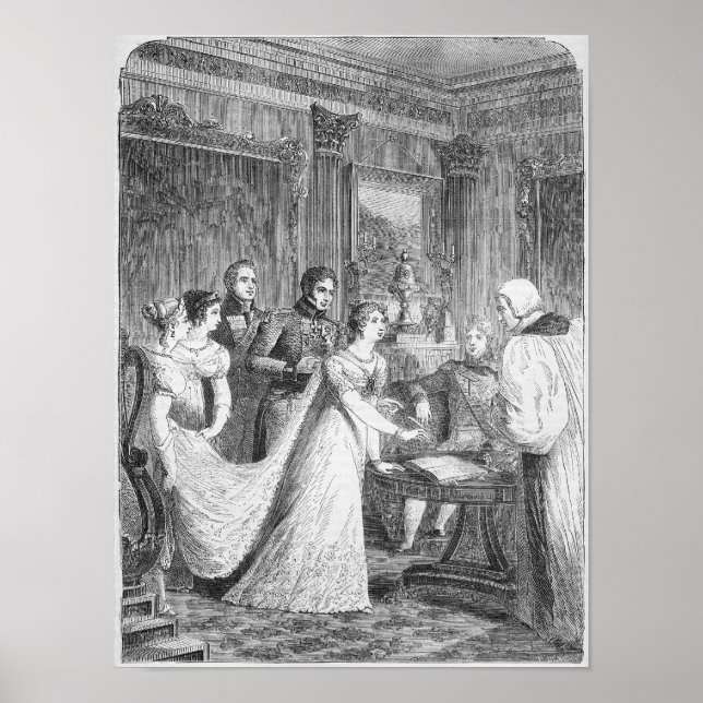 Póster El matrimonio de la princesa Charlotte de (Frente)