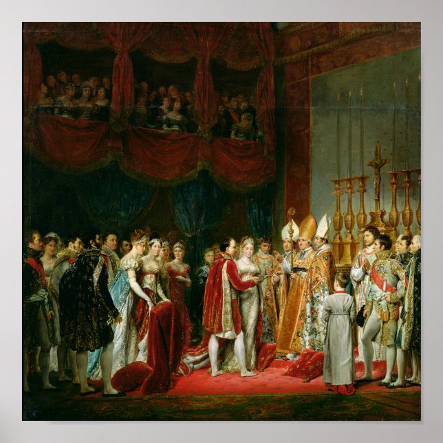 Póster El matrimonio de Napoleón I y María (Frente)