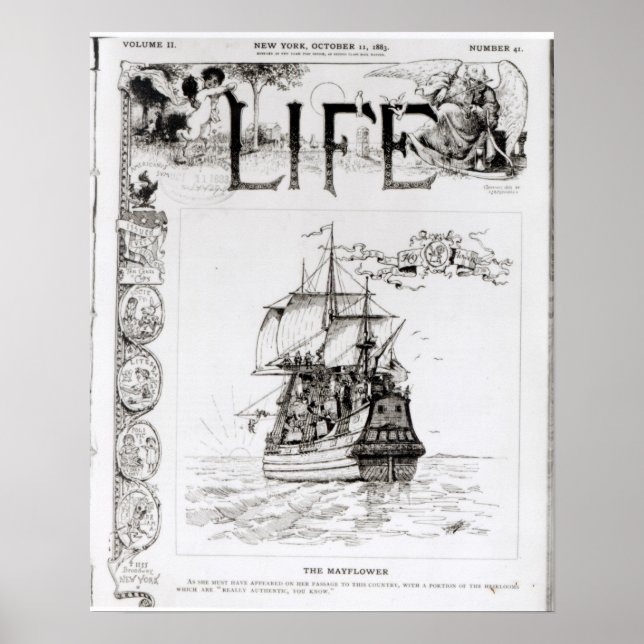 Póster El Mayflower, portada de 'Life' (Frente)