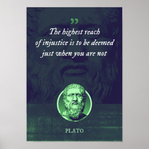 Póster El mayor alcance de la injusticia se debe consider