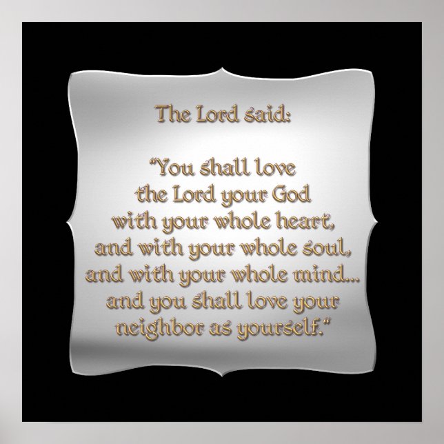 Póster El mayor mandamiento (Frente)