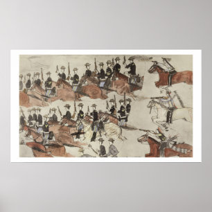 Póster El mayor Marcus Reno se retira antes del cun indio