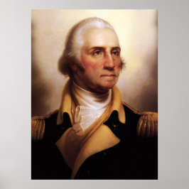 Póster El mayor Poster de retrato de George Washington