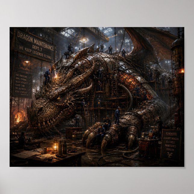 Póster El Mecánico de Dragones (Frente)