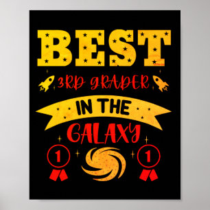 Póster EL MEJOR 3º GRADO EN LA GALAXIA gracioso lindo
