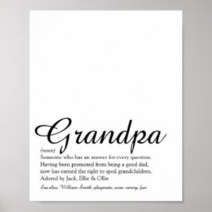 Póster El mejor abuelo del mundo, el abuelo, la definició