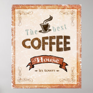 Póster El mejor café en ciudad