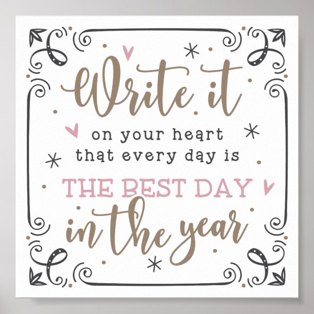 Póster El mejor día (Frente)