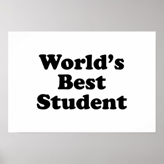 Póster El mejor estudiante del mundo (Frente)