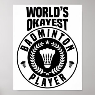 Póster El mejor jugador de Badminton del mundo Crossminto