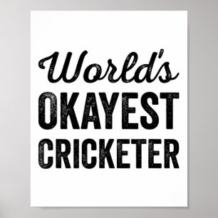 Póster El mejor jugador de cricket del mundo Humor divert