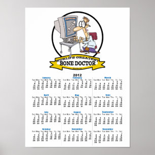 PÓSTER EL MEJOR MÉDICO DE HUESOS DEL MUNDO DE LOS HOMBRES