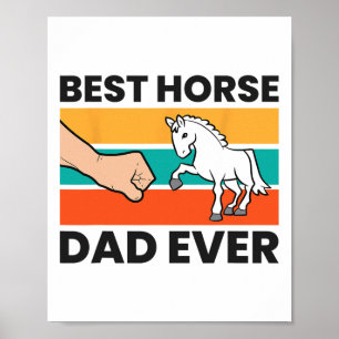 Póster El mejor padre ecuestre de caballos de Ri