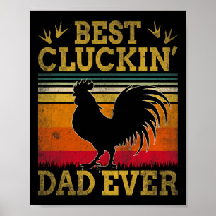 Póster El Mejor Papá Clueco de Todos Día del Padre Estilo