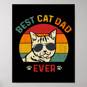 Póster El mejor papá del gato jamás se ha divertido día d