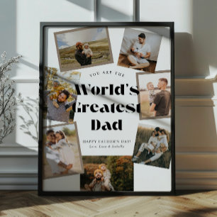Póster El mejor papá del mundo 7 Collage de fotos
