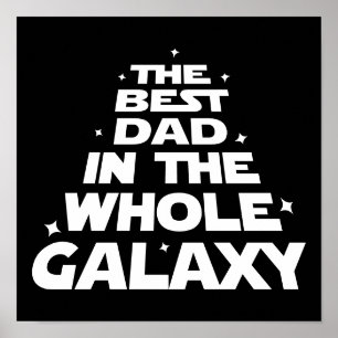 Póster El mejor papá en toda la galaxia - Día del padre