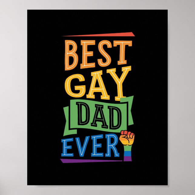 Póster El mejor papá gay jamás tuvo un gracioso orgullo g (Frente)