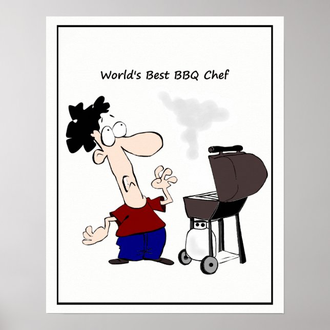 Póster El mejor Personalizado del mundo para cocineros co (Frente)
