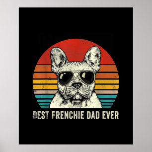 Póster El mejor regalo de Bulldog francés para papá franc