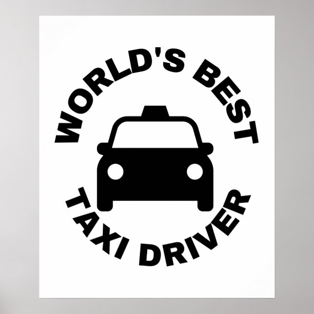Póster el mejor taxista del mundo (Frente)