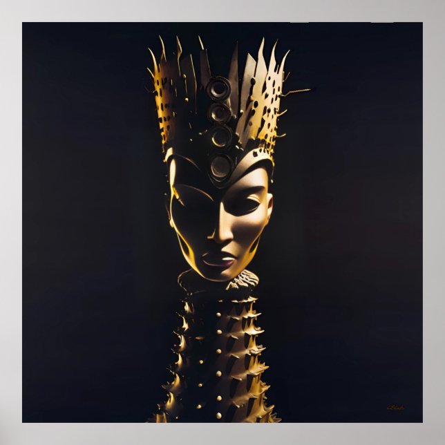 Póster El mentón absoluto de la reina en movimiento lento (Frente)