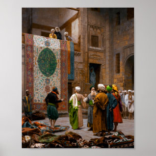 Póster El mercader de alfombras   Jean-Léon Gérôme  