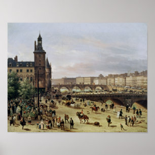 Póster El mercado de la flor, 1832