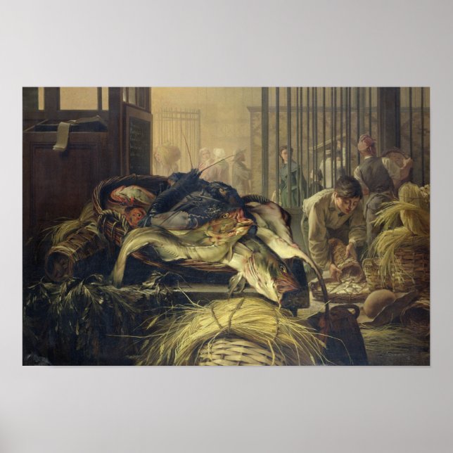 Póster El mercado de la pesca (Frente)