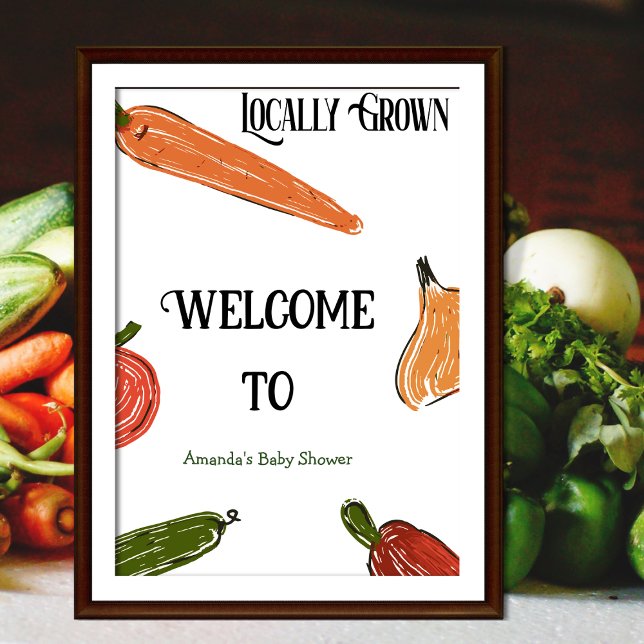 Póster El mercado de los agricultores retro en Baby Showe (Subido por el creador)