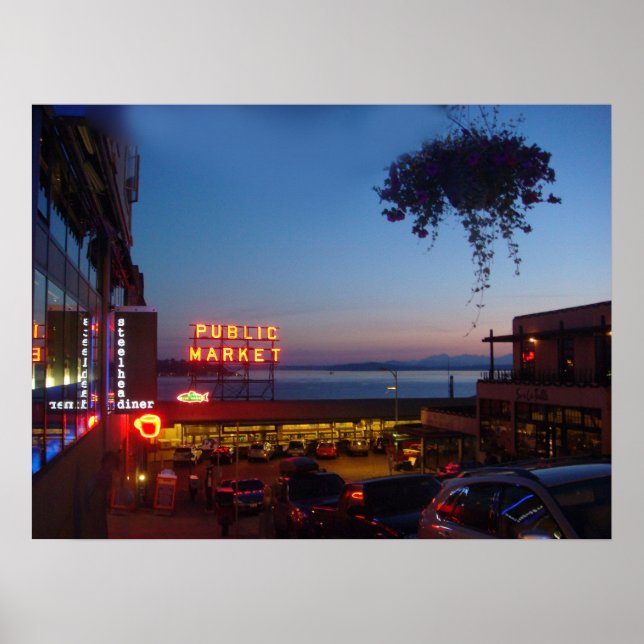 Póster El mercado de los lugares de interés turístico - M (Frente)