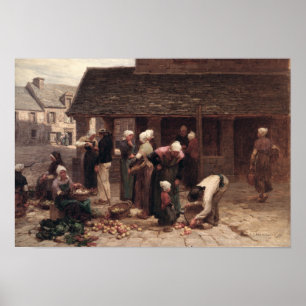 Póster El mercado de Ploudalmezeau