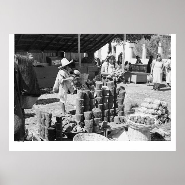 Póster El Mercado, San Cristóbal de Las Casas (Frente)