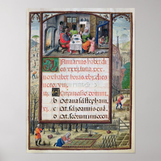 Póster El mes de enero (Frente)