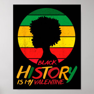 Póster El Mes de la Historia Afroamericana es mi chica de