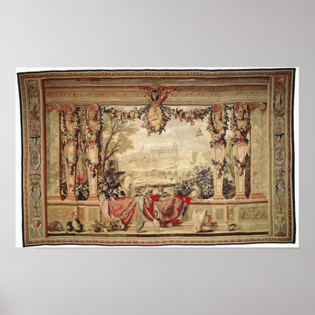 Póster El Mes de Noviembre/ Chateau de Blois (Frente)