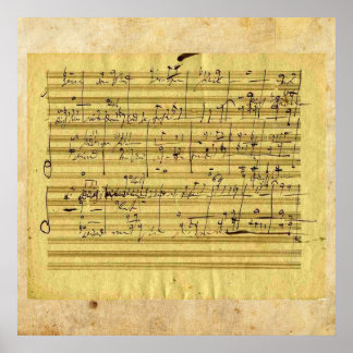 Póster El "Mesías" de Handel en la mano de Beethoven
