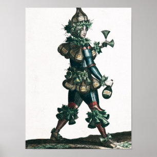 Póster El mesonero, diseño alegórico del traje