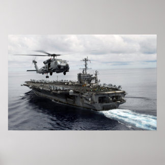Póster El MH-60R Sea Hawk sale del USS John C Stenis