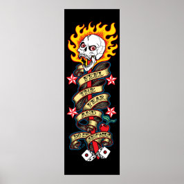 Póster El miedo al cráneo que se enciende